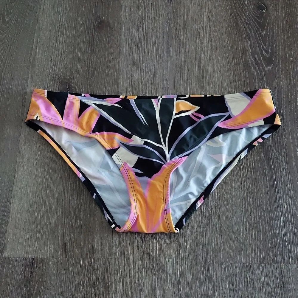 NEW Kona Sol Women's Hipster Medium Coverage Bikini Bottom Floral XL (16-18)